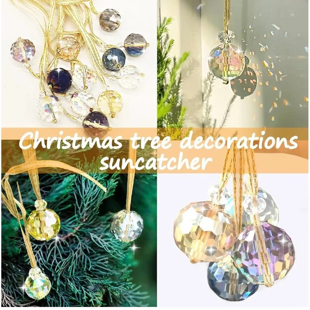 Suncatcher crystal cut balls for your decor windows glass, create light prizams